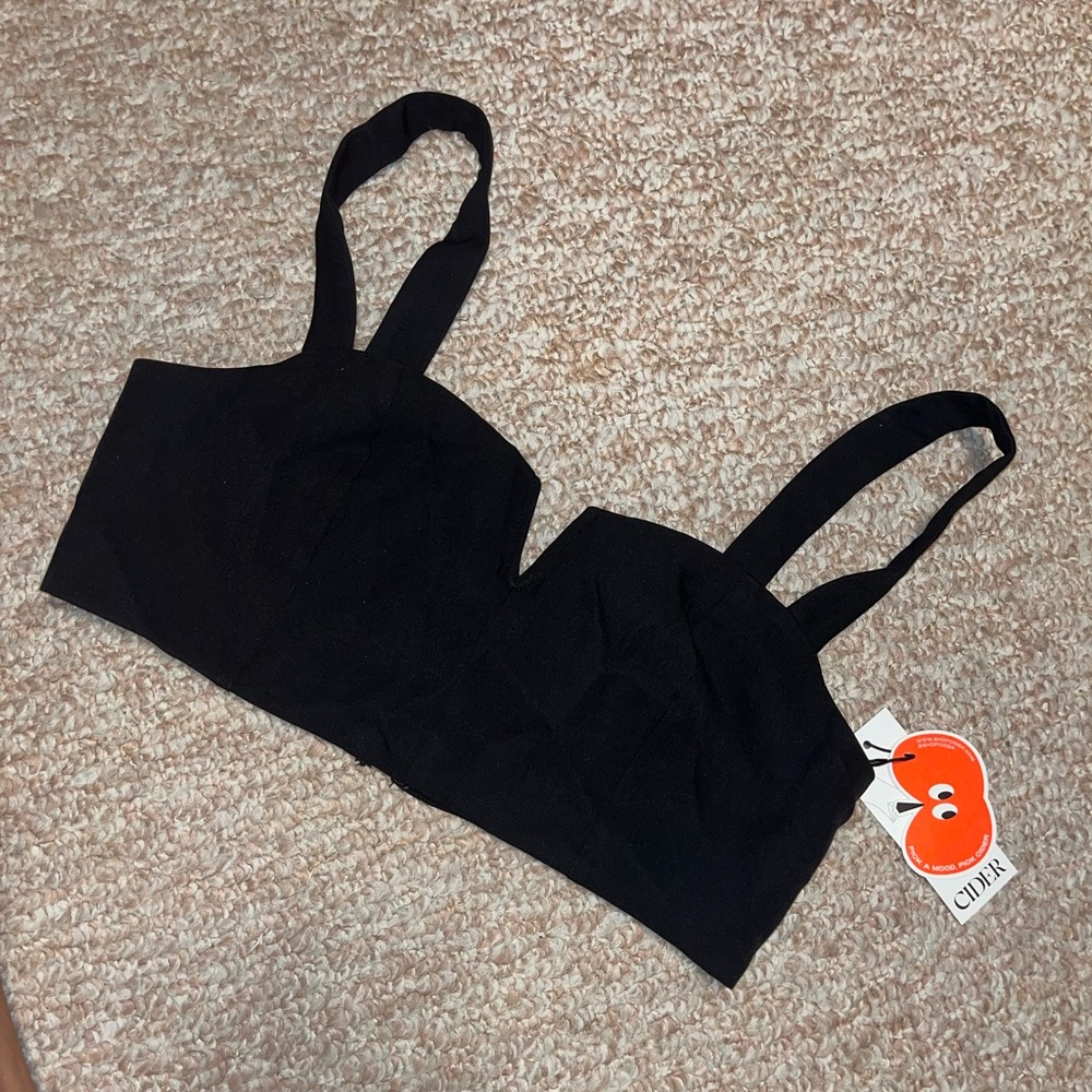 Cider Elegant Black Bralette